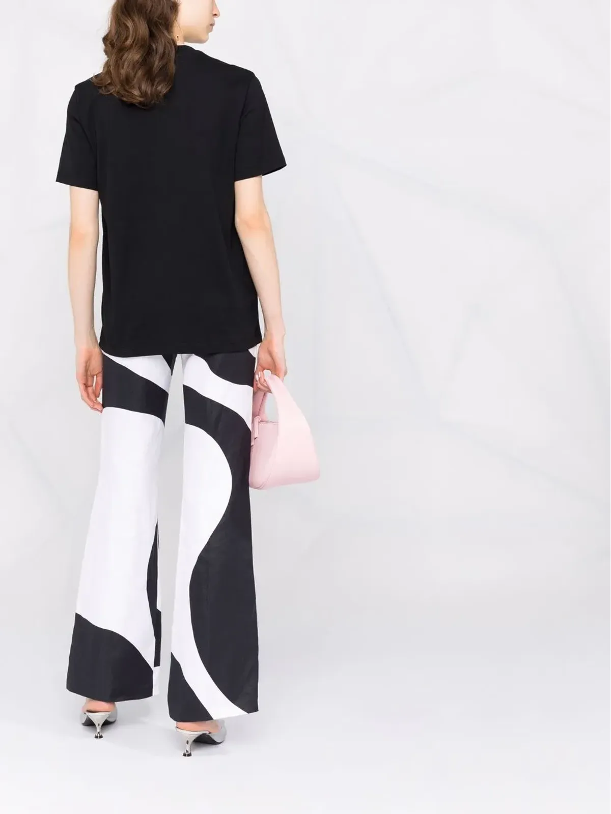 MSGM 胸ロゴ クルーネック Tシャツ - 画像4