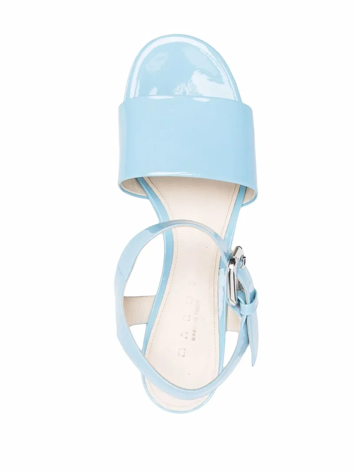 Marni パテントレザー ブロックヒール サンダル - 画像4