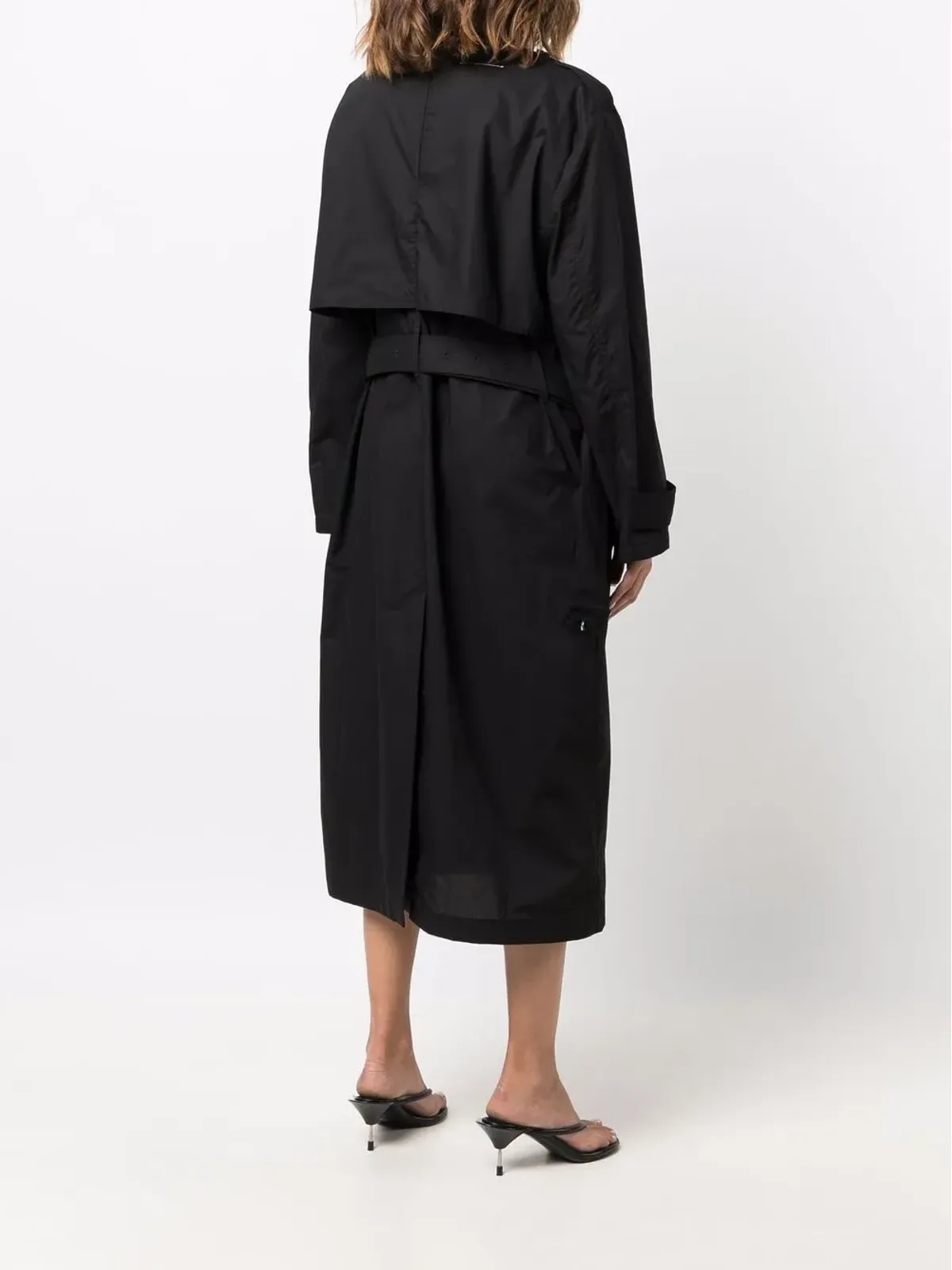 MM6 Maison Margiela トレンチコットンミディドレス - 画像4