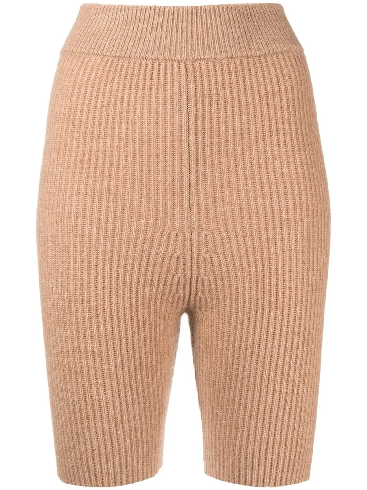 Cashmere In Love ミラ リブ編みメリノカシミアショーツ - 画像1
