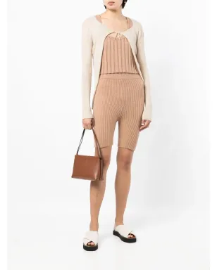 Cashmere In Love ミラ リブ編みメリノカシミアショーツ - サムネイル2