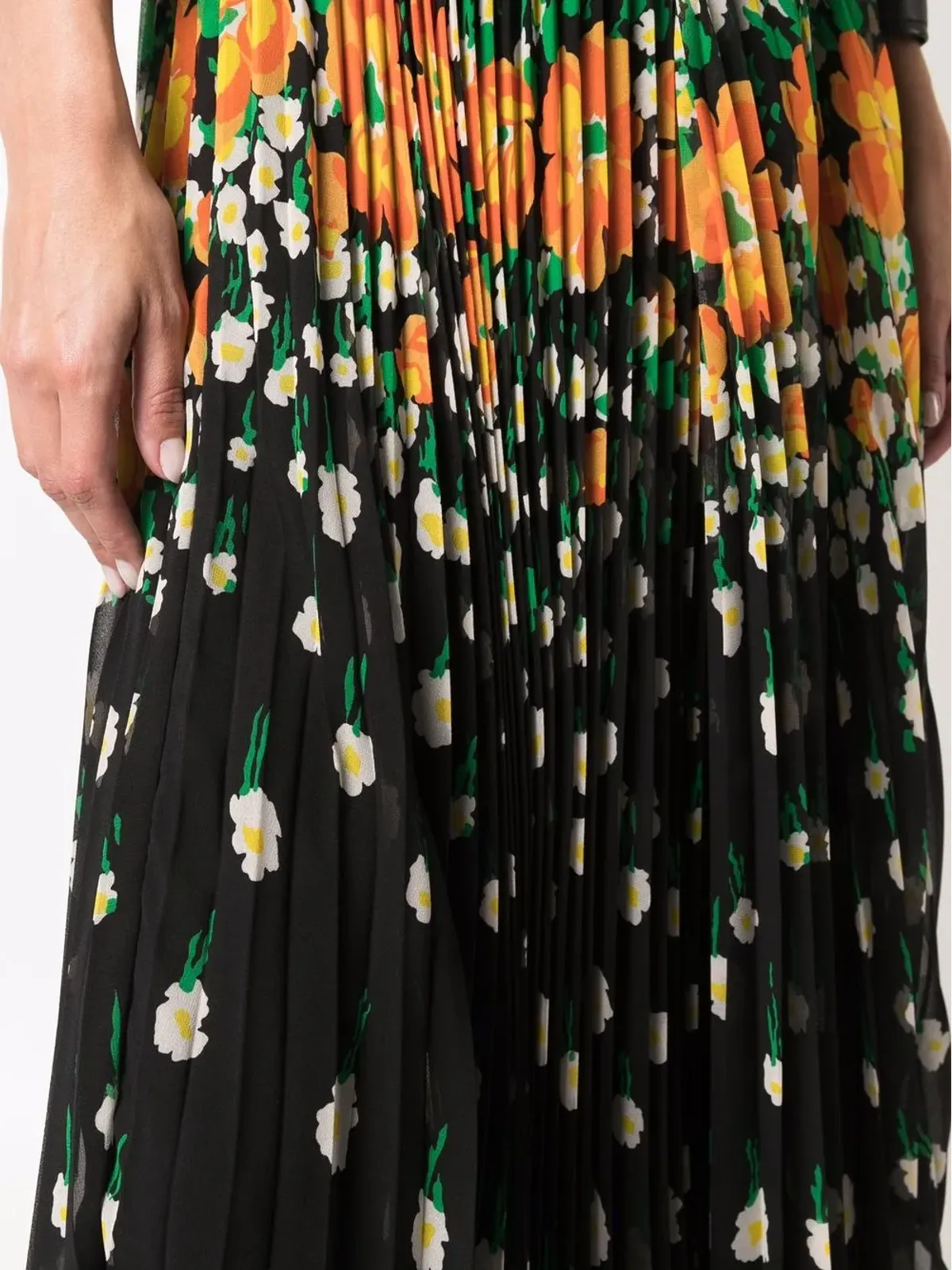 RED Valentino 花柄プリーツミディスカート - 画像5