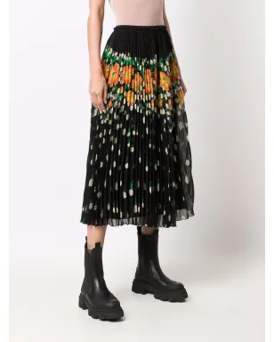 RED Valentino 花柄プリーツミディスカート - サムネイル3