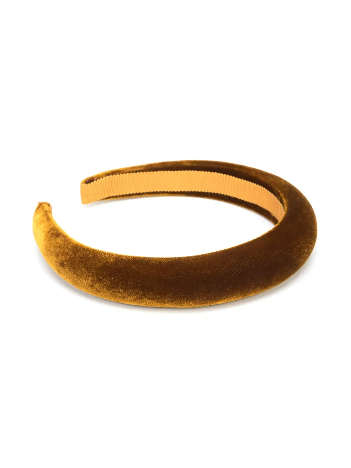 Jennifer Behr トリ パッド入りベルベット ヘッドバンド - Yellow - 画像2