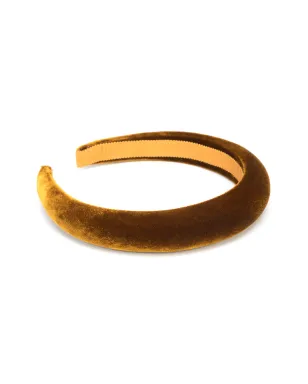 Jennifer Behr トリ パッド入りベルベット ヘッドバンド - Yellow - サムネイル2