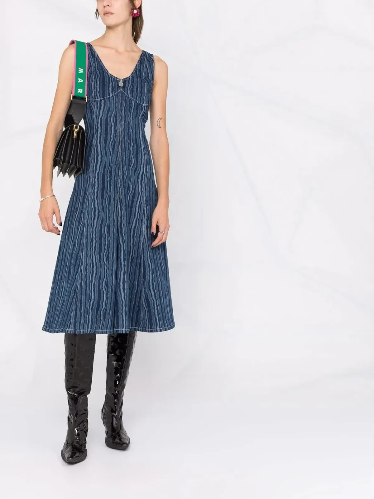 Marni ノースリーブデニムドレス - 画像2