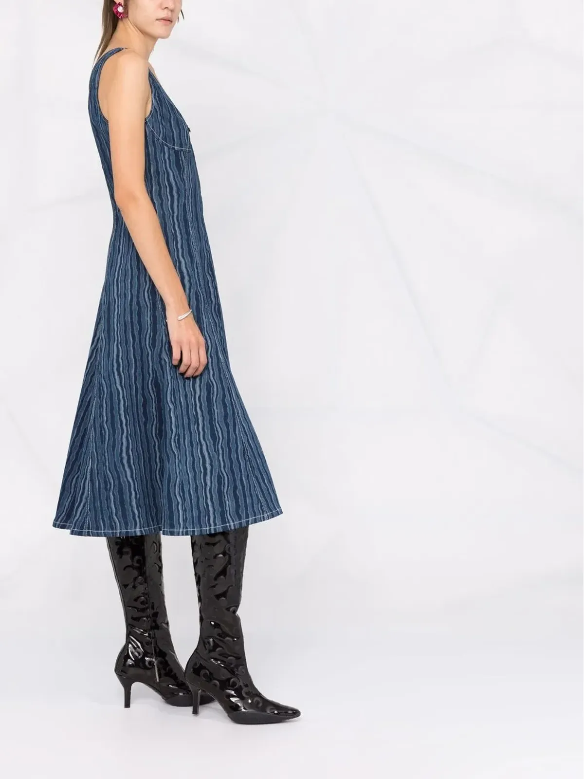 Marni ノースリーブデニムドレス - 画像4