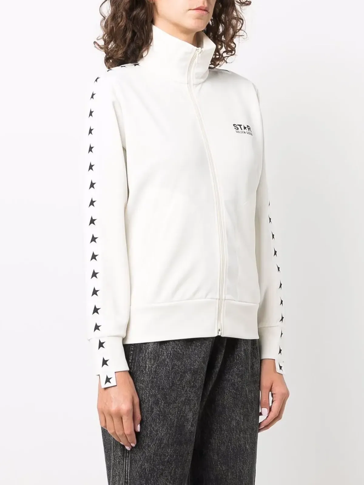 Golden Goose 星プリントジップ付きスウェットシャツ - 画像3