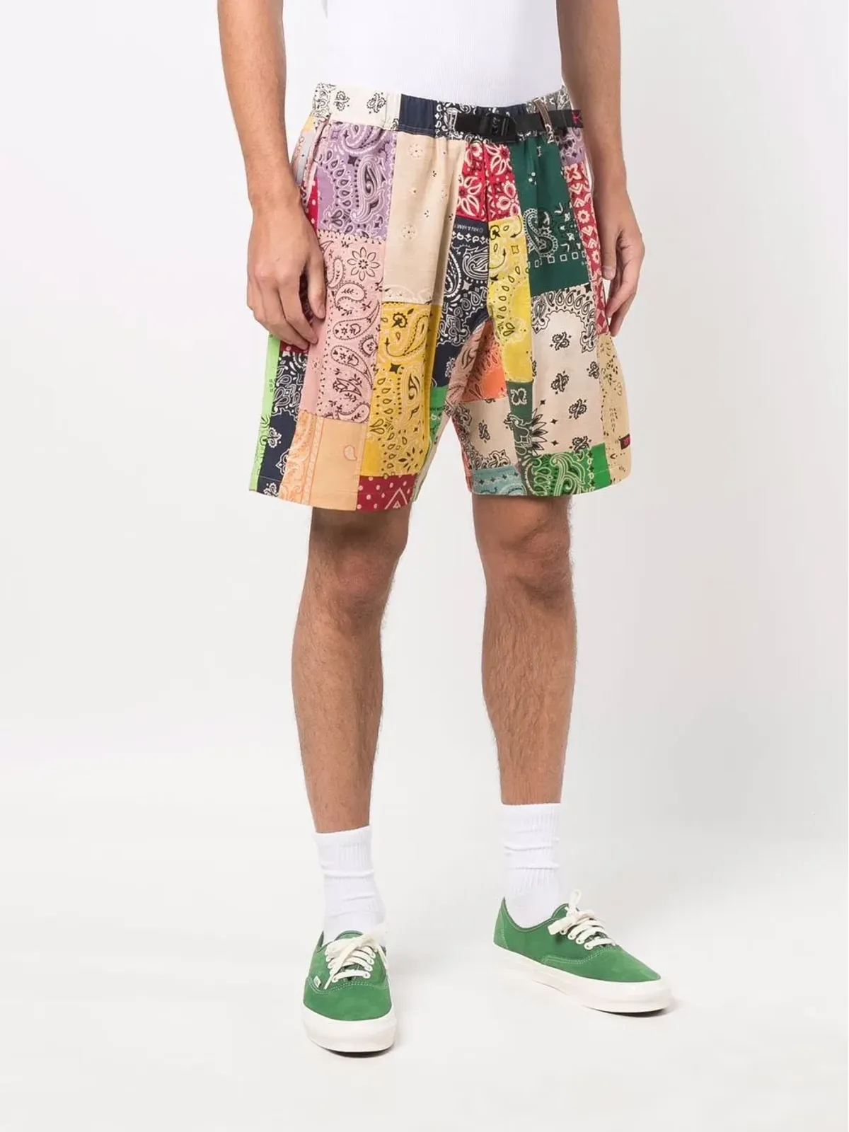 Readymade パッチワーク バンダナプリント ショーツ - 画像3