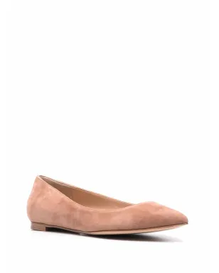 Gianvito Rossi Gianvito suede ballerina shoes - Neutrals - サムネイル2