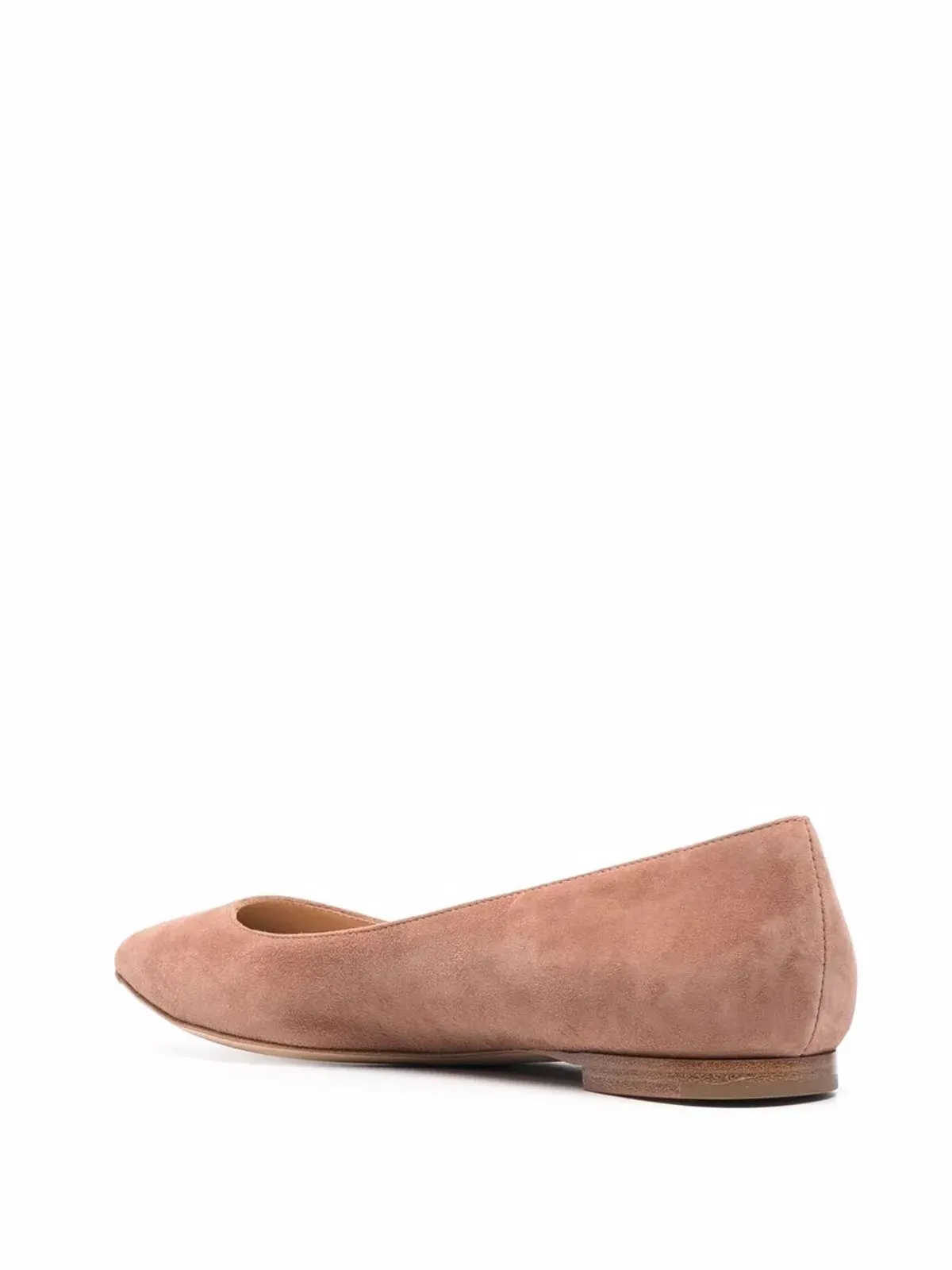 Gianvito Rossi Gianvito suede ballerina shoes - Neutrals - 画像3