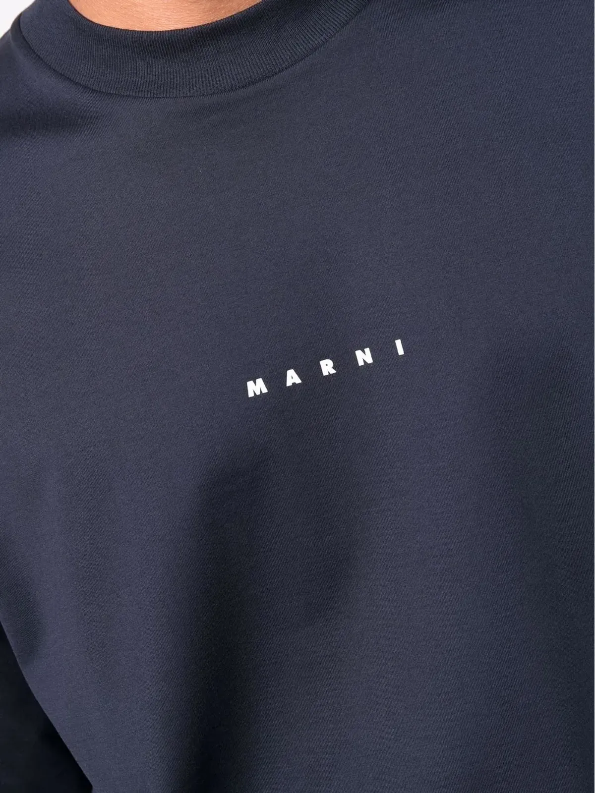 Marni ロゴプリント コットン Tシャツ - 画像5