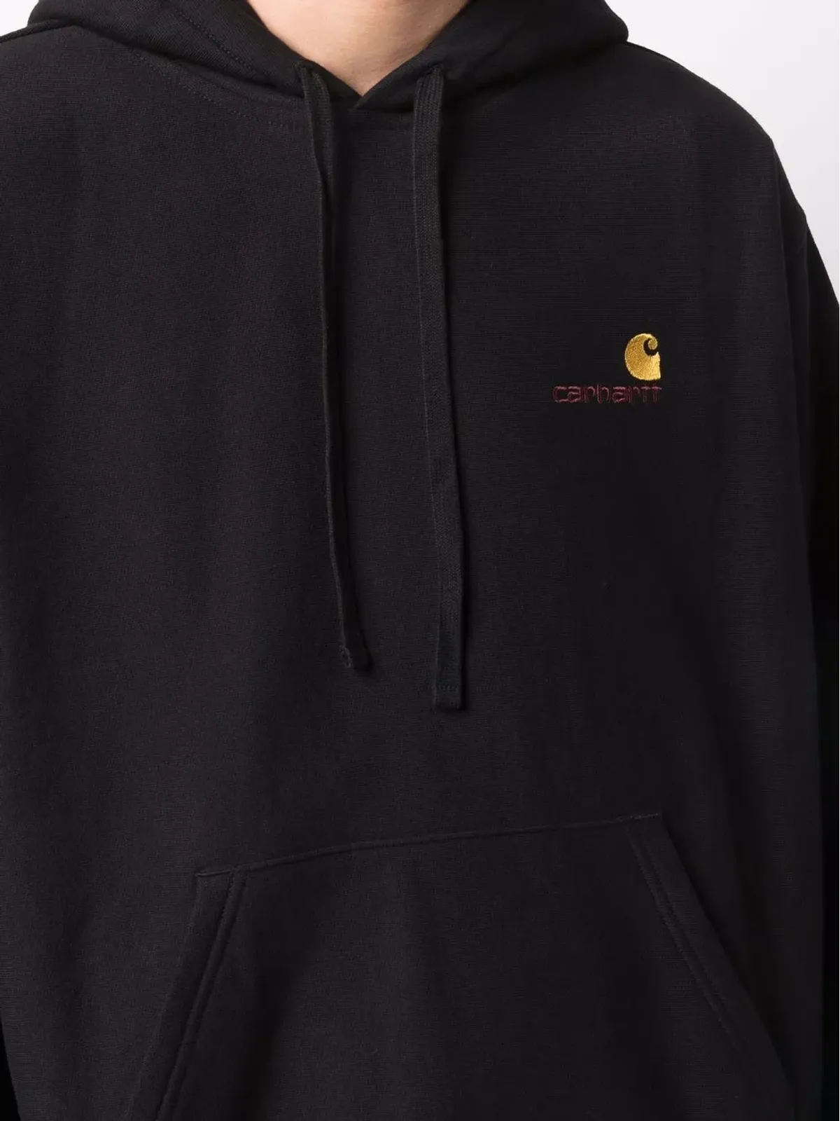 Carhartt WIP 刺繍ロゴ付きドローストリングフーディ - 画像5