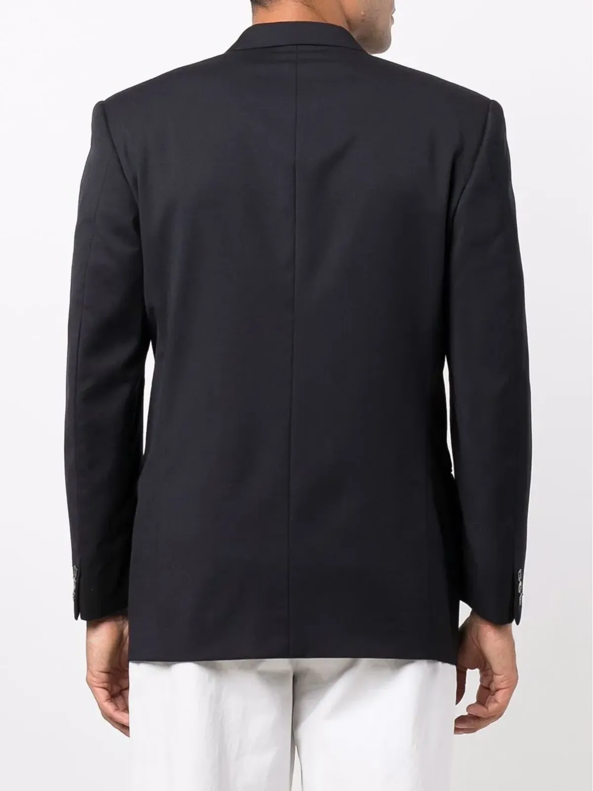 Pierre Cardin Pre-Owned 1990年代 ネイビー ウール ブレザー ダブルブレスト - 画像4