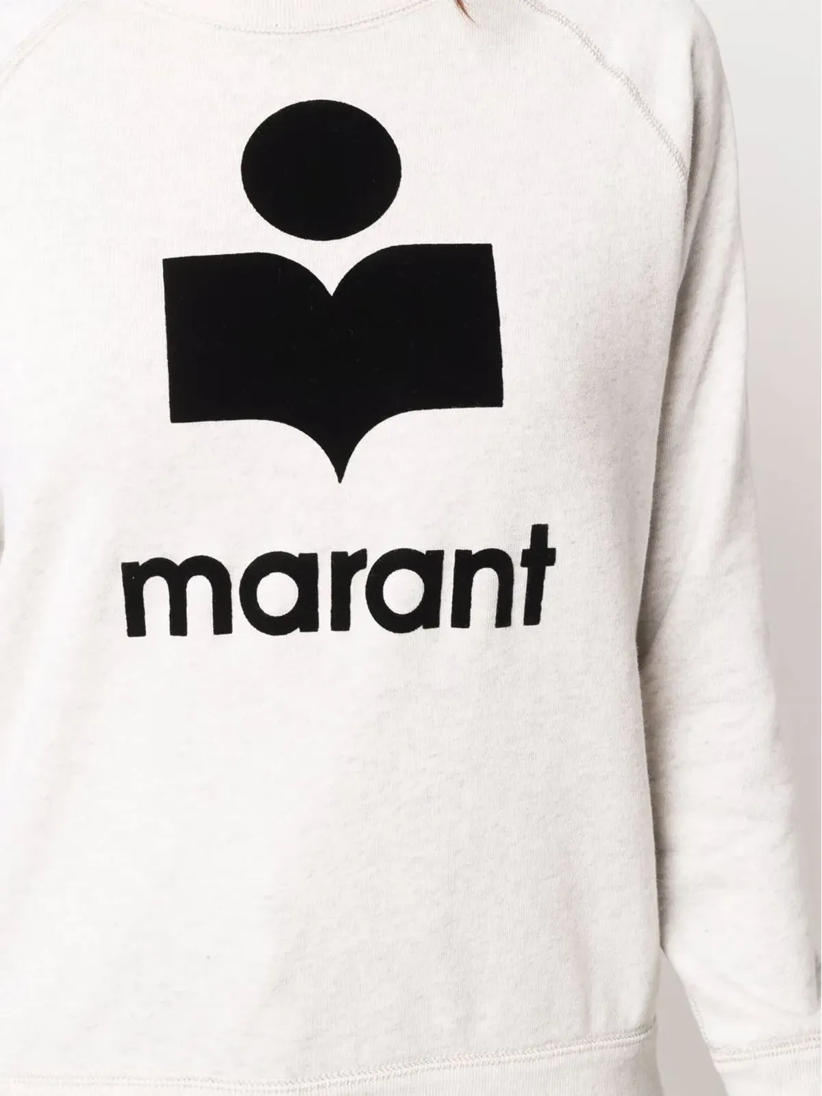 MARANT ÉTOILE ロゴプリント クルーネック スウェット - 画像5