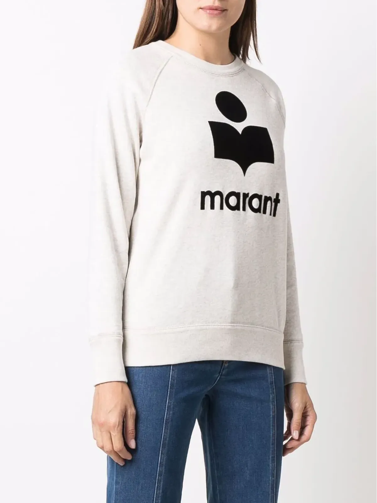 MARANT ÉTOILE ロゴプリント クルーネック スウェット - 画像3