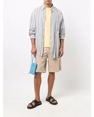 Missoni - ビンテージ 1990年代ストライプチェボン柄シャツ ブルー - サムネイル2