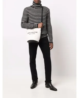 Saint Laurent ロゴプリント バケットショルダーバッグ - サムネイル2