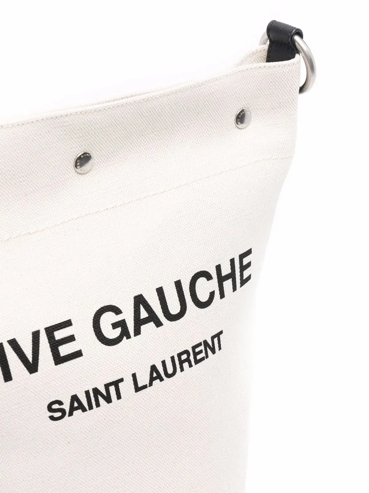 Saint Laurent ロゴプリント バケットショルダーバッグ - 画像4
