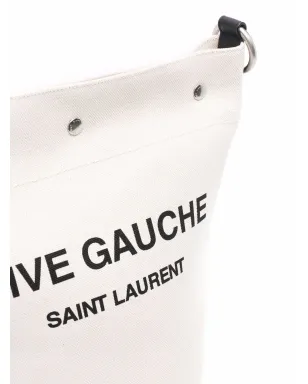 Saint Laurent ロゴプリント バケットショルダーバッグ - サムネイル4