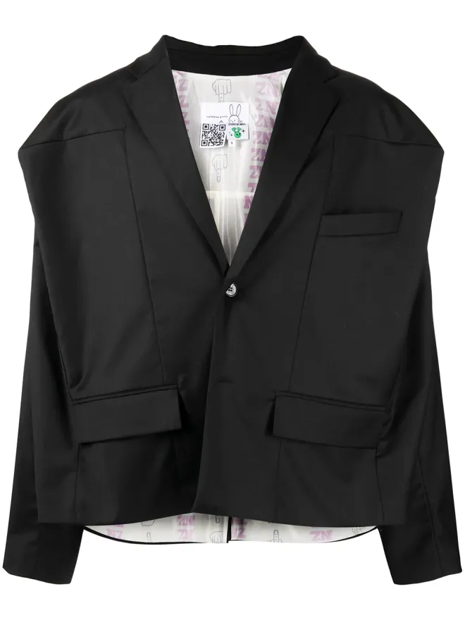 Natasha Zinko Natasha Zinko クロップドボックスジャケットの商品画像