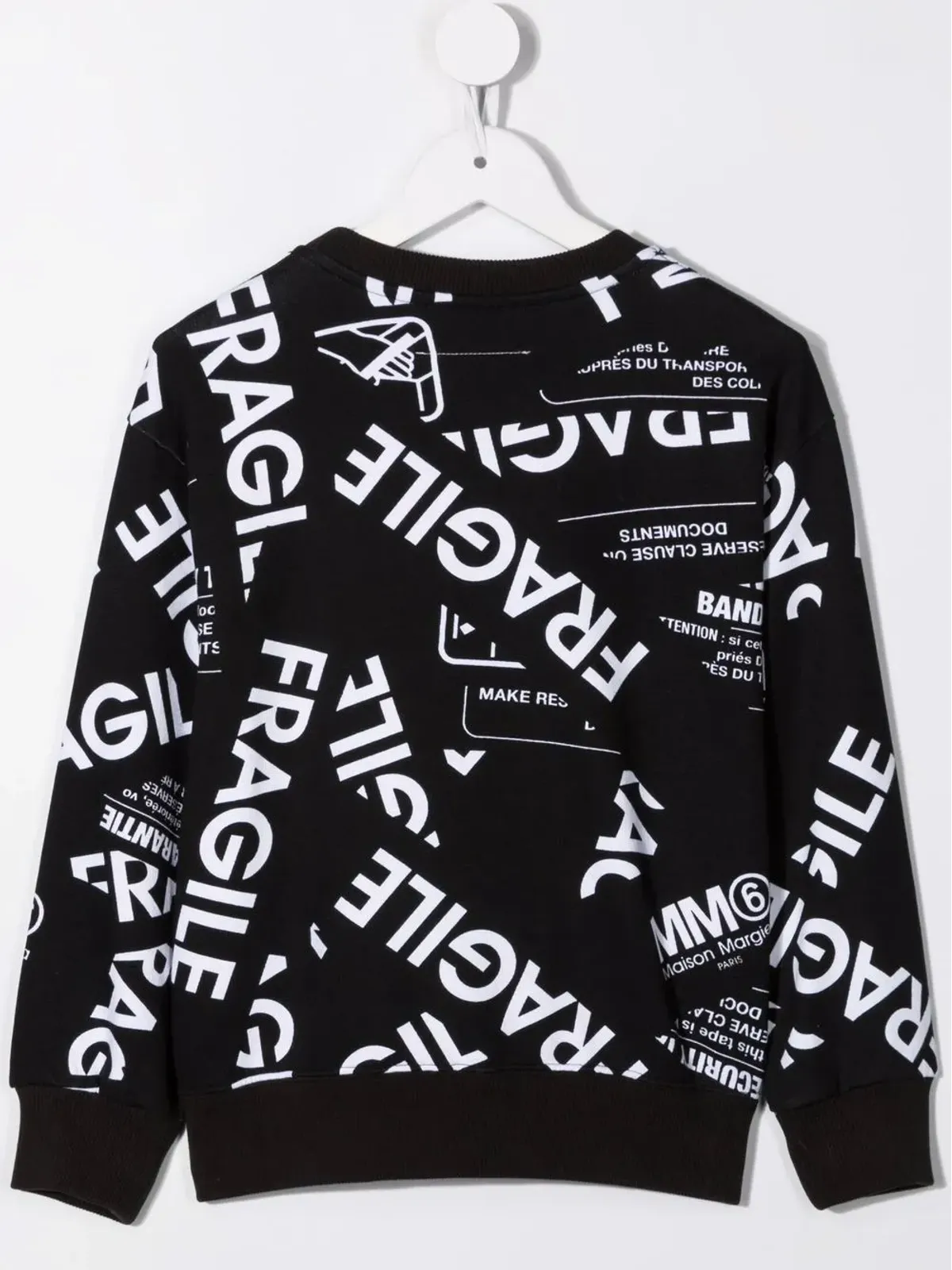 MM6 Maison Margiela Kids ロゴプリント コットン スウェットシャツ - 画像2