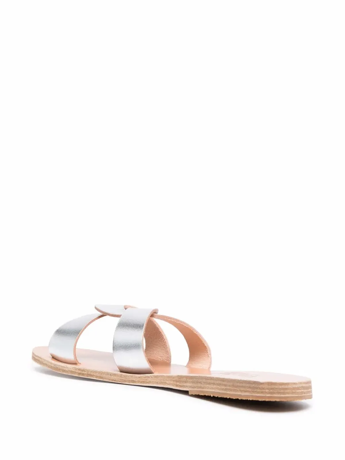 Ancient Greek Sandals メタリックレザー・ストラップサンダル - シルバー - 画像3