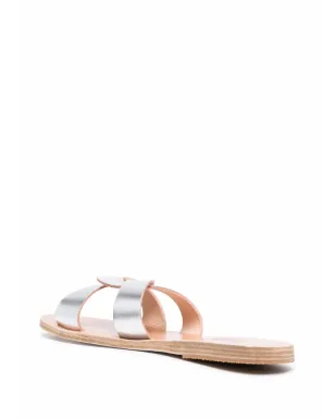 Ancient Greek Sandals メタリックレザー・ストラップサンダル - シルバー - サムネイル3