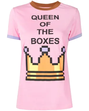 Natasha Zinko クイーン・オブ・ザ・ボックス Tシャツ - ピンク - サムネイル1