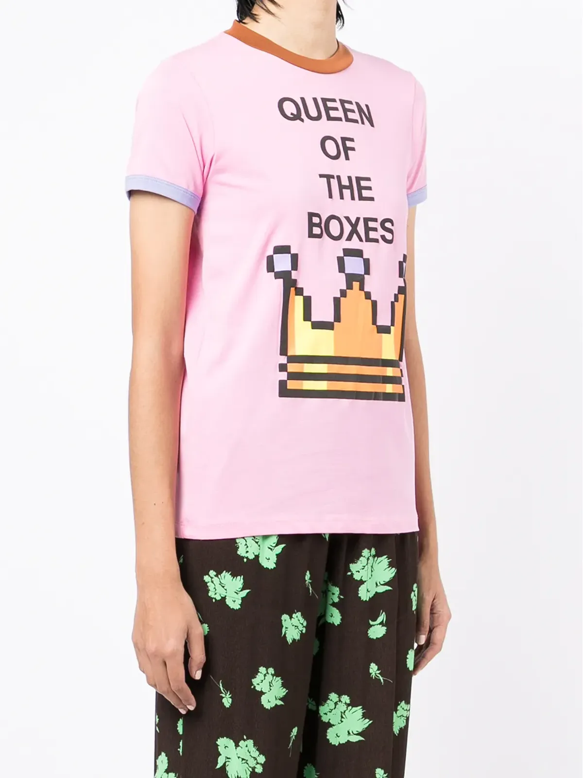 Natasha Zinko クイーン・オブ・ザ・ボックス Tシャツ - ピンク - 画像3
