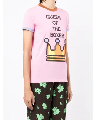 Natasha Zinko クイーン・オブ・ザ・ボックス Tシャツ - ピンク - サムネイル3