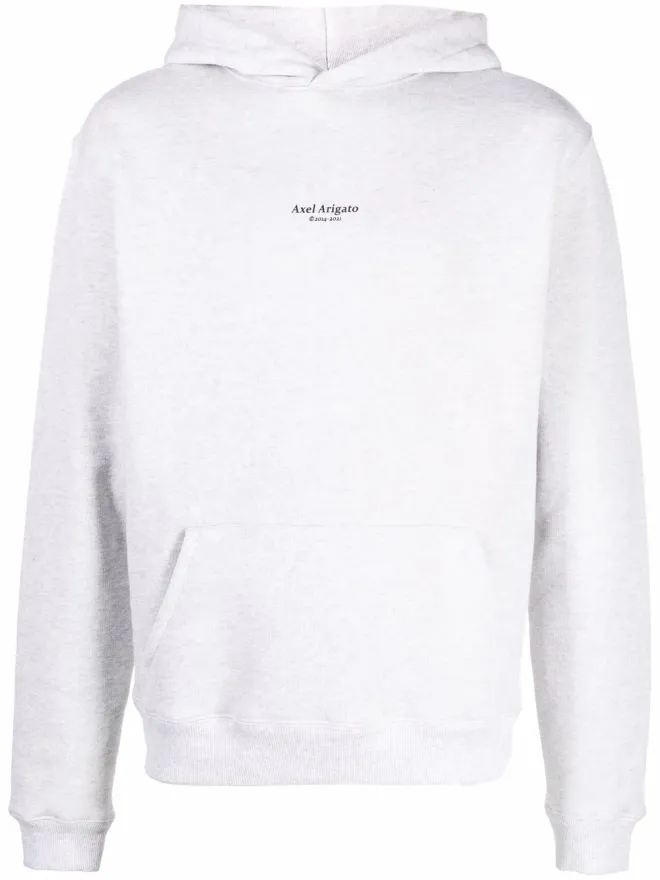 Axel Arigato Axel Arigato ロゴプリント入りオーガニックコットン フーディ グレーの商品画像