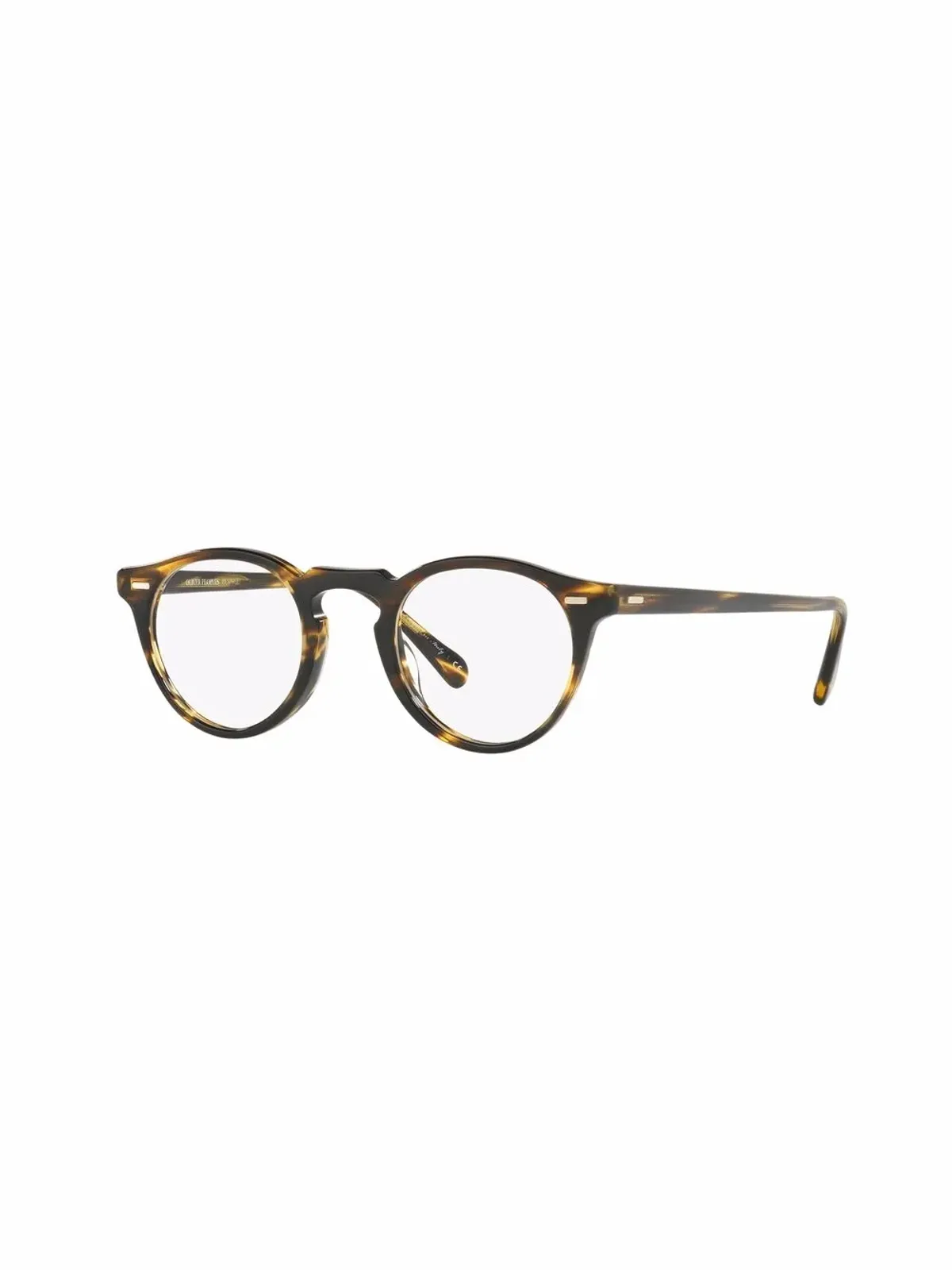 Oliver Peoples グレゴリー・ペック べっ甲風メガネ - ブラック - 画像2