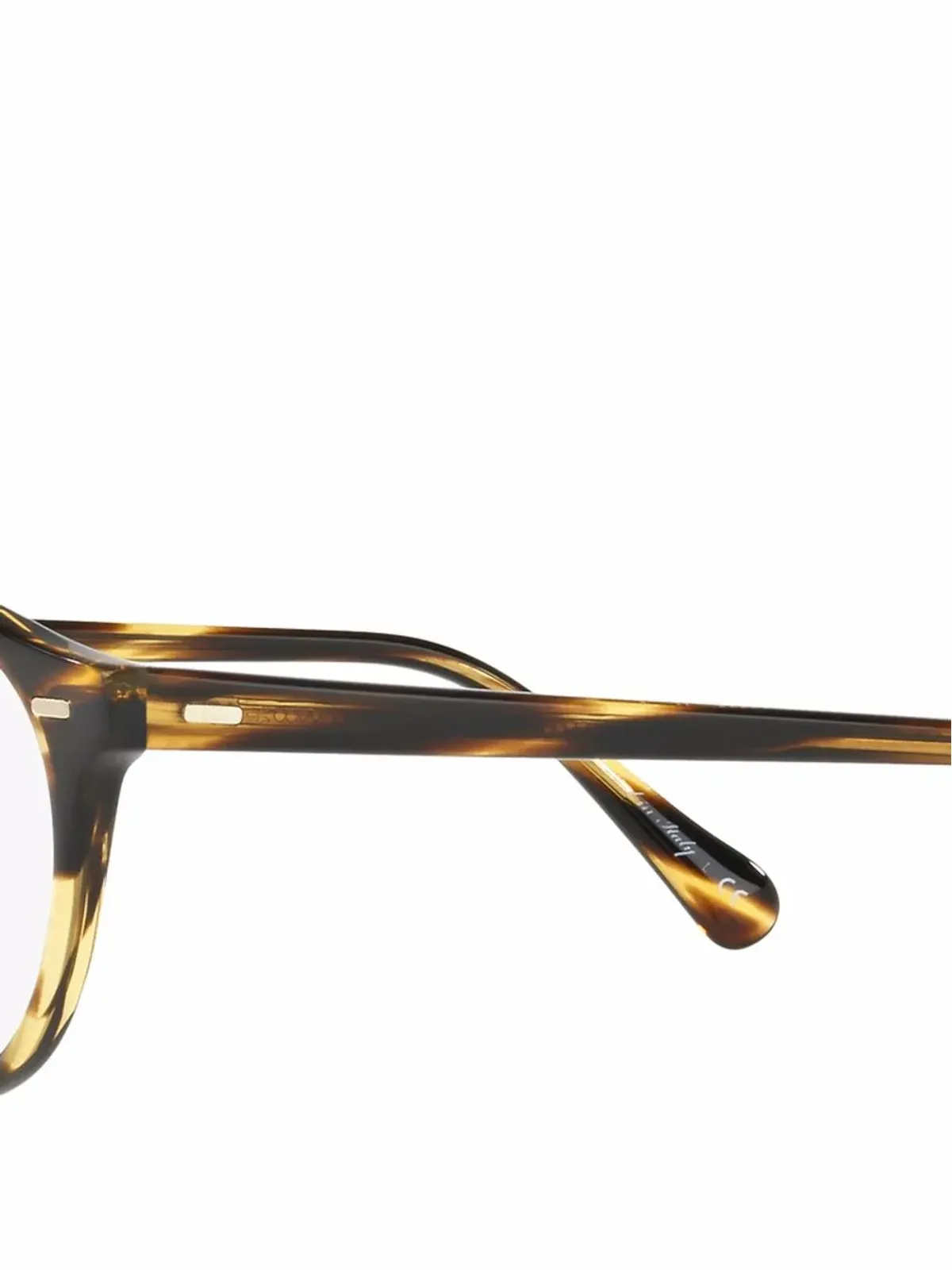 Oliver Peoples グレゴリー・ペック べっ甲風メガネ - ブラック - 画像3