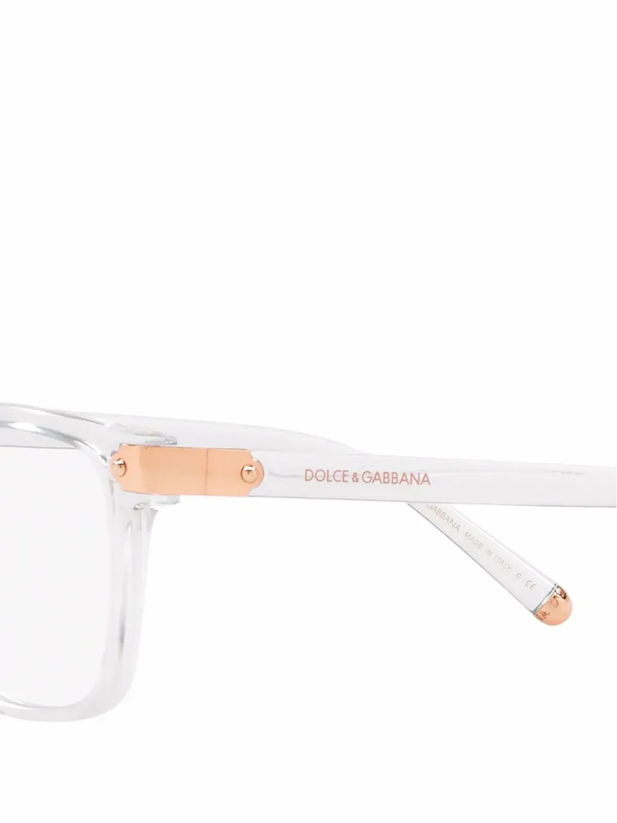 Dolce & Gabbana Eyewear ロゴ入りスクエアメガネ - 画像3