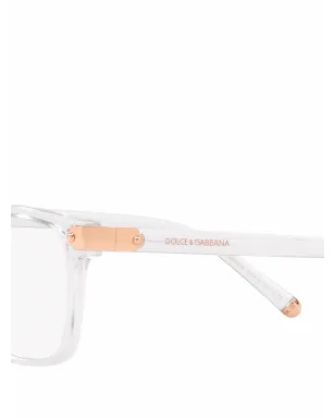 Dolce & Gabbana Eyewear ロゴ入りスクエアメガネ - サムネイル3