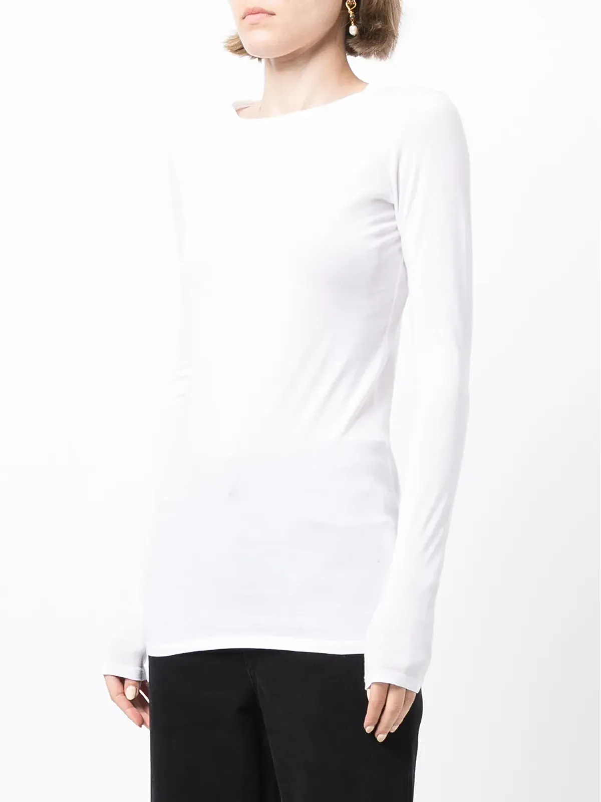 Nili Lotan ラウンドネックTシャツ - 画像2