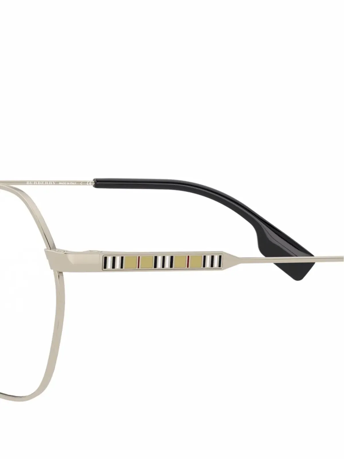 Burberry Eyewear エリン チェック柄トリム メガネ - 画像3