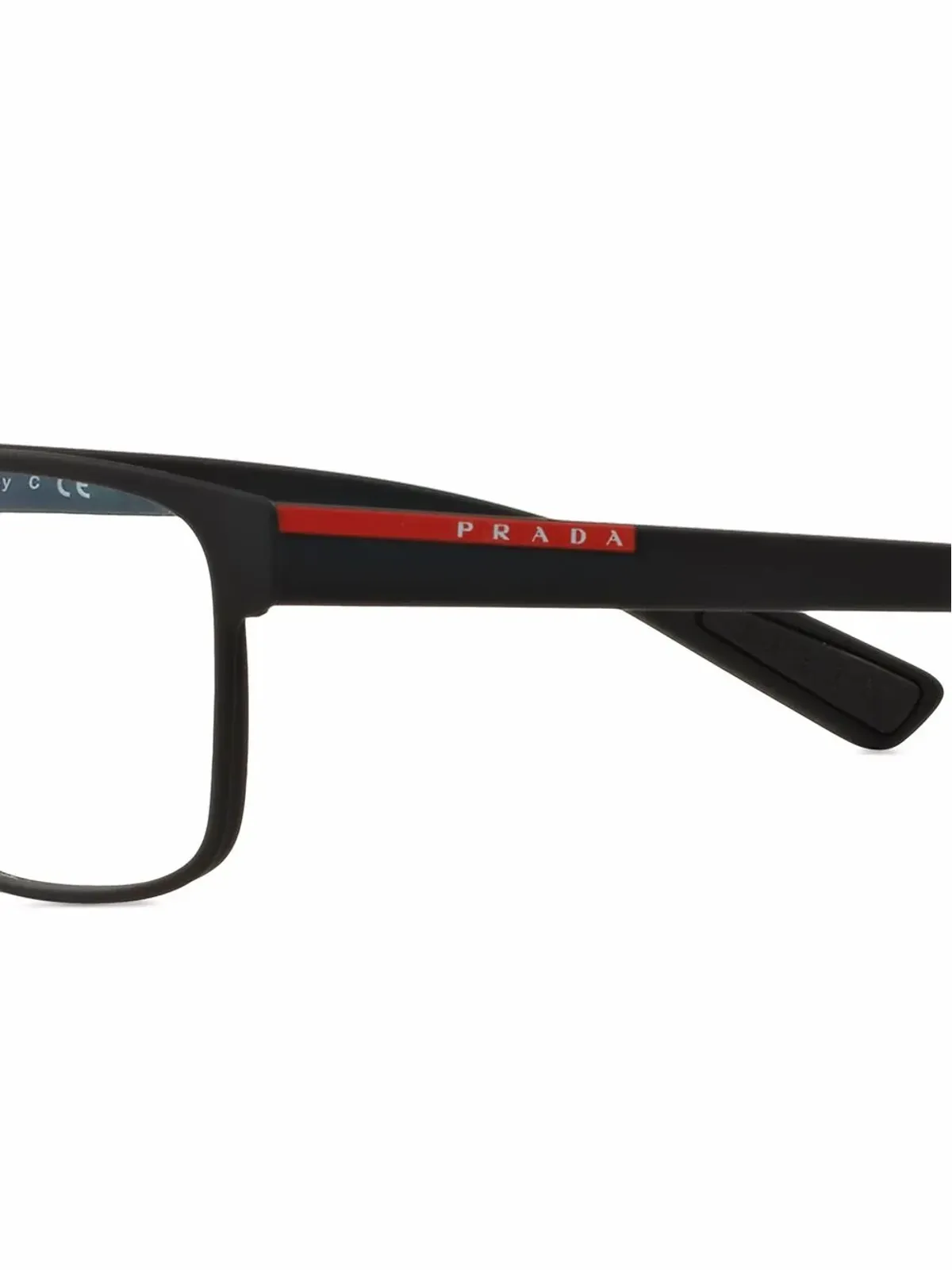 Prada Linea Rossa Lifestyle rectangle-frame glasses - Black - 画像3