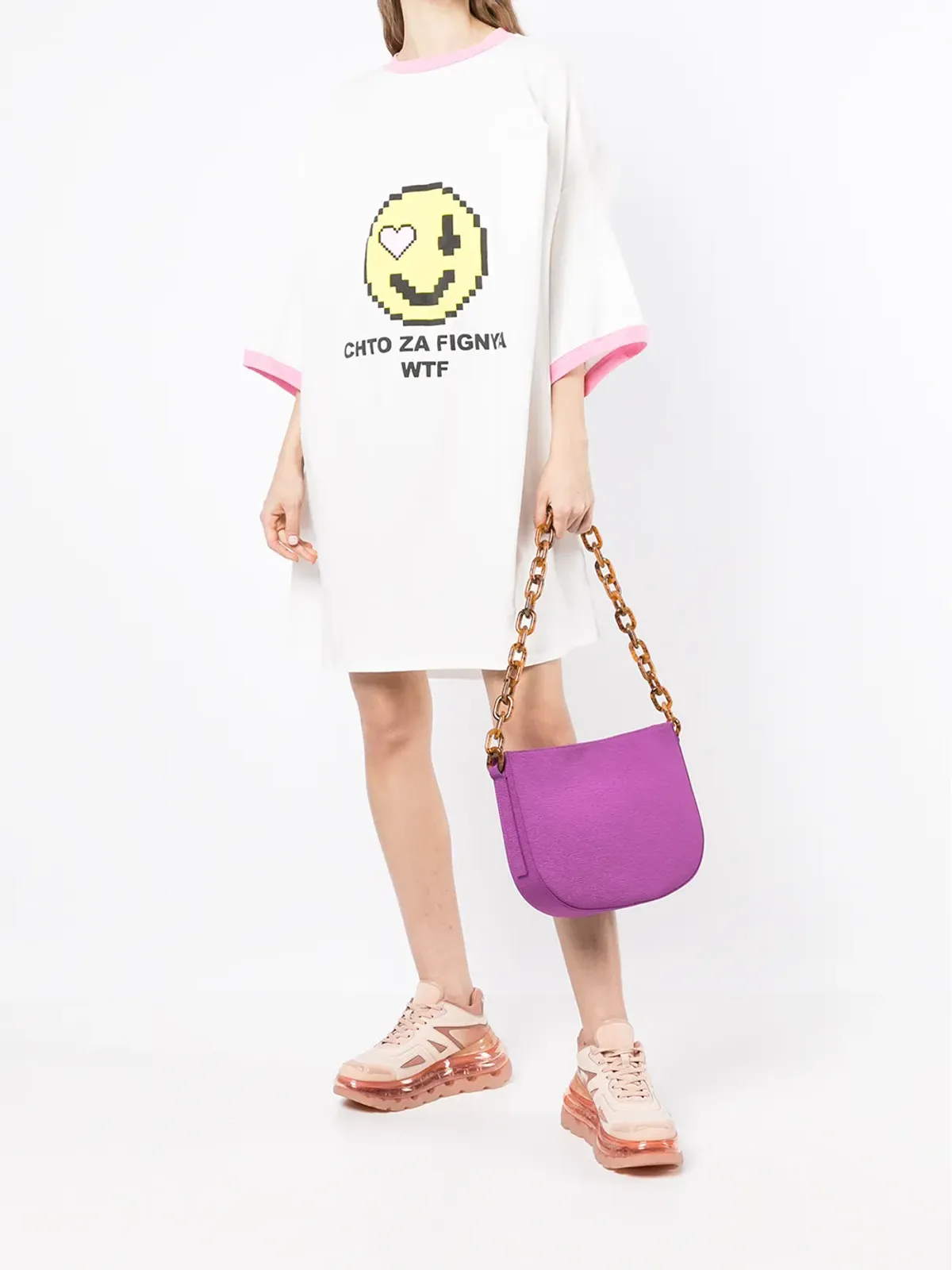 Natasha Zinko スマイリープリントTシャツ - 画像3