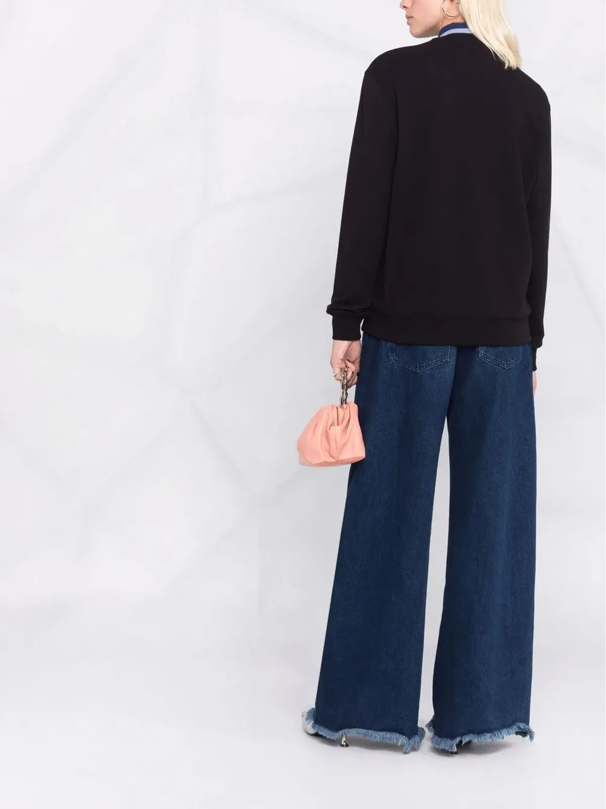 MSGM ロゴプリント コットン スウェットシャツ - 画像4