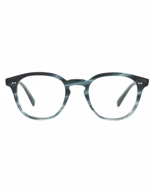 Oliver Peoples Desmon round glasses - Blue - サムネイル1