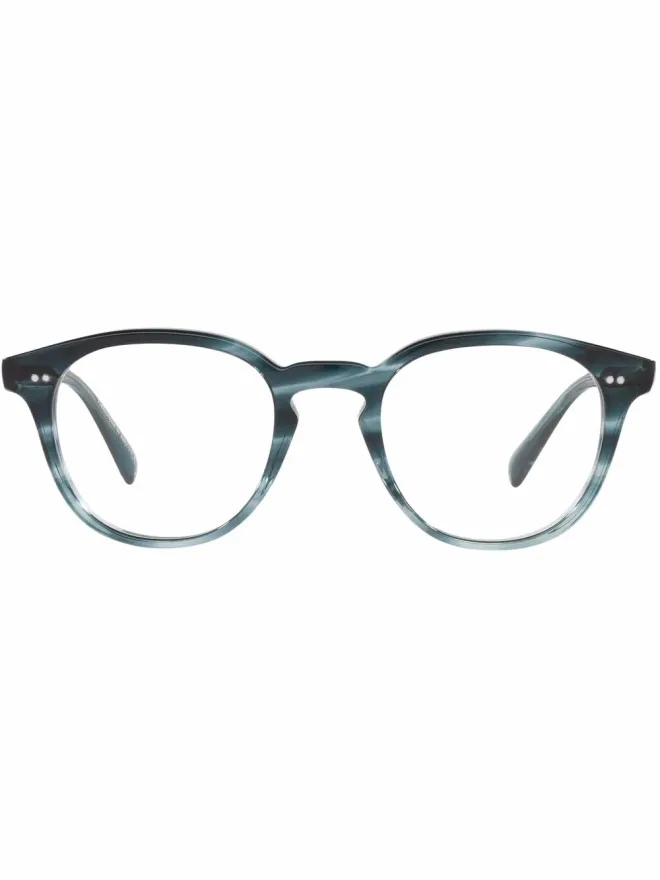 Oliver Peoples Oliver Peoples Desmon round glasses - Blueの商品画像