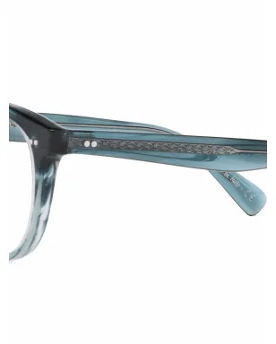 Oliver Peoples Desmon round glasses - Blue - サムネイル3