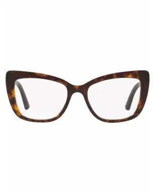 Dolce & Gabbana Eyewear べっ甲調キャットアイフレーム眼鏡 グリーン - サムネイル1