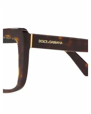 Dolce & Gabbana Eyewear べっ甲調キャットアイフレーム眼鏡 グリーン - サムネイル3