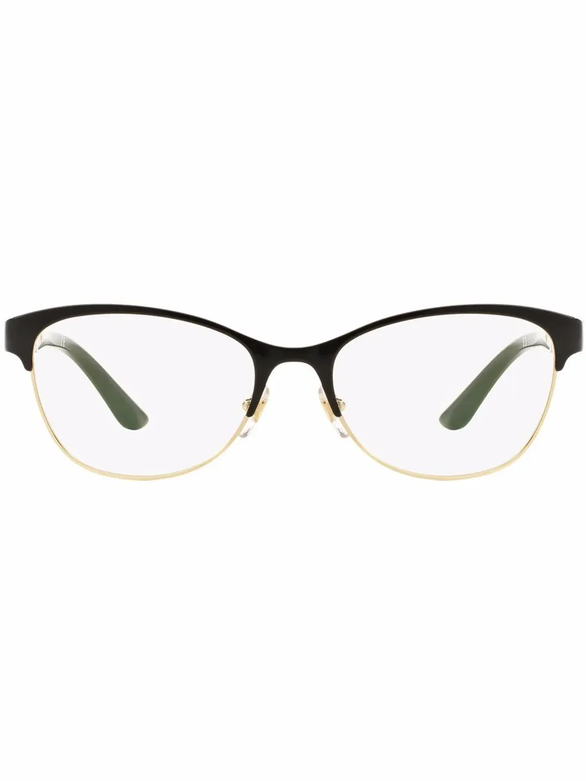 Versace Eyewear ウェイファーラー型メガネ ブラック - 画像1