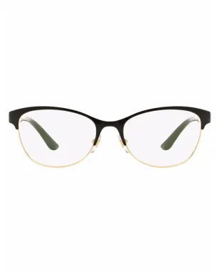 Versace Eyewear ウェイファーラー型メガネ ブラック - サムネイル1
