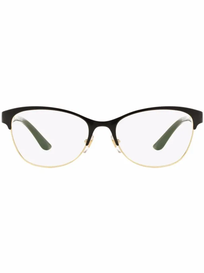 Versace Eyewear Versace Eyewear ウェイファーラー型メガネ ブラックの商品画像