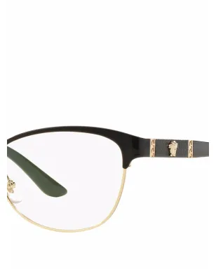 Versace Eyewear ウェイファーラー型メガネ ブラック - サムネイル3
